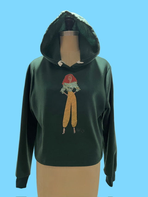 Harem Pant Red Curl You Styled It Hoodie