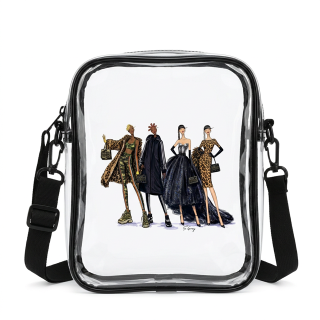 The Fierce Four Crossbody Clear Bag
