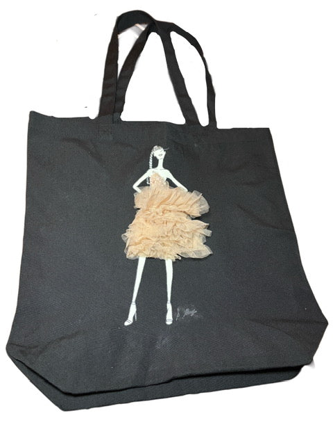 Peach Power Puff Gown Tote