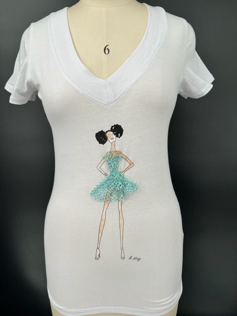 Afro Tulle Shimmer Gray Girl Styled By You T