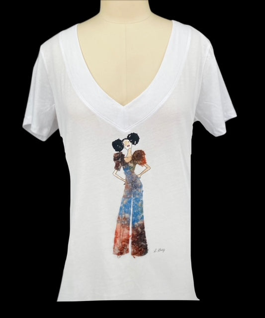 Shades of Beautiful Tee 3D Textural Tee