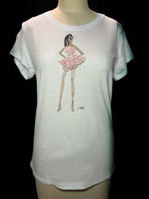 Sass & Dots SGC 3D textural Fashion Tee