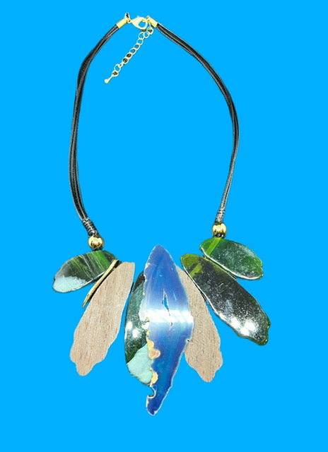 Green Emerald Pedals Necklace