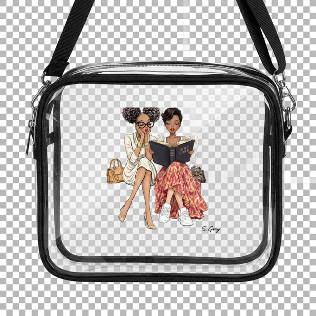SGC Sisters in Faith Clear Crossbody Tote