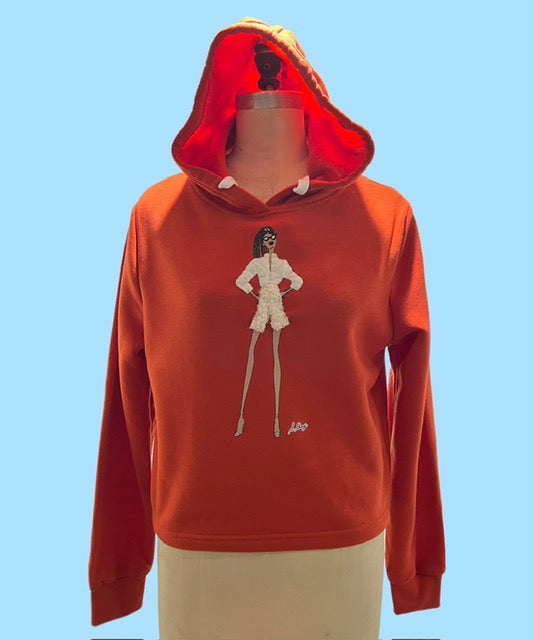 Puffer Rustic Hoodie with Drawstring