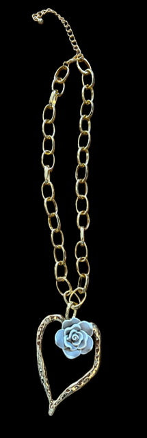 Golden Charm Ceramic Flower Accent