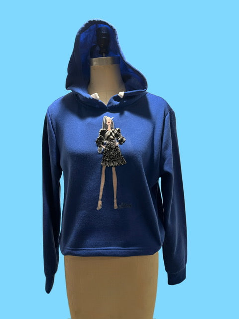 Silvery Blues Hoodie