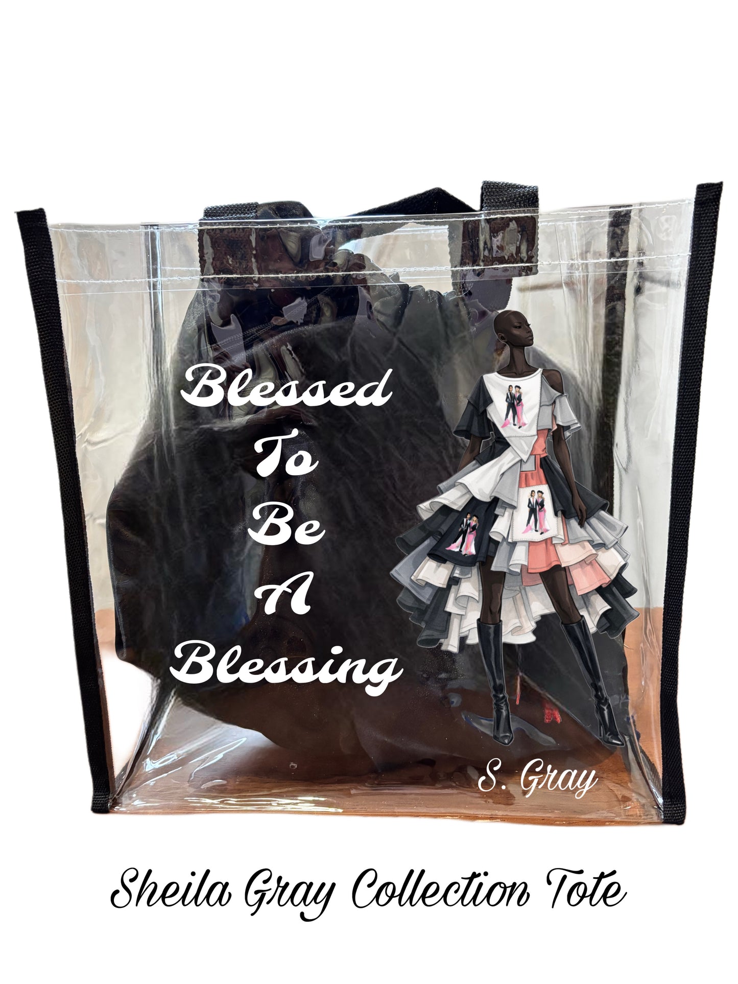 Blessed to Be a Blessing Clear Tote