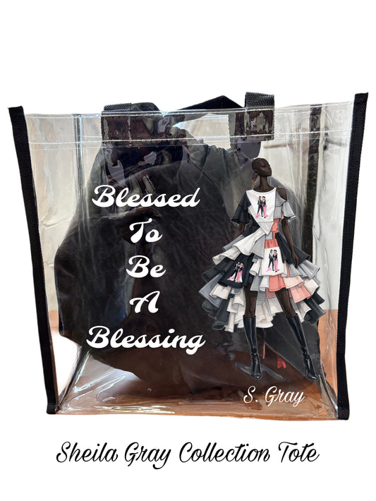 Blessed to Be a Blessing Clear Tote
