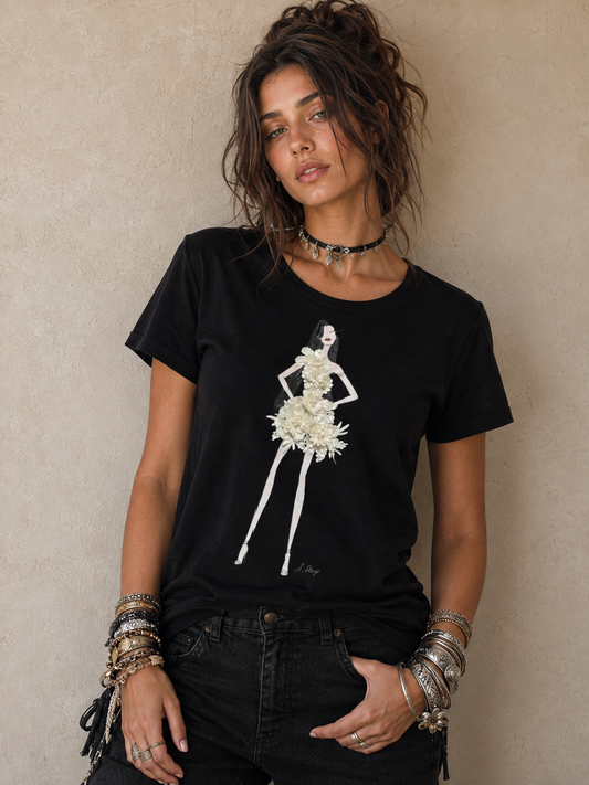 SGC Ivory Bloom™ 3D Couture Tee