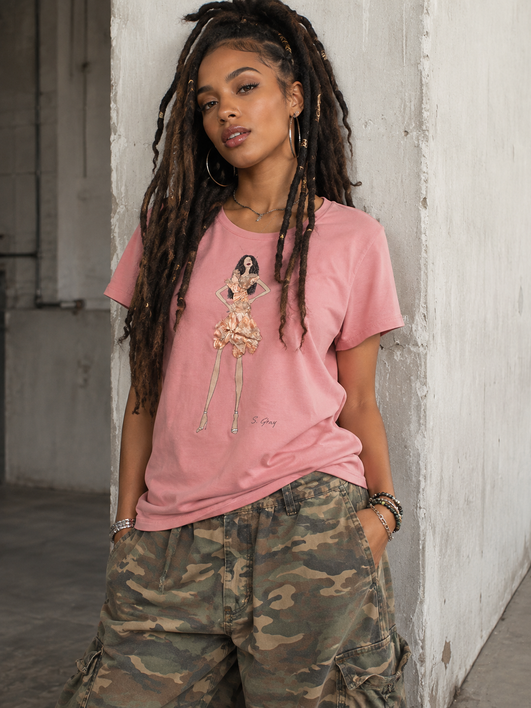 Peach Metallic Passion SGC Tee