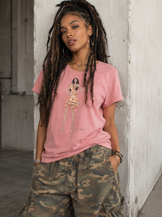Peach Metallic Passion SGC Tee