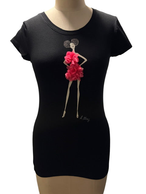 Fuchsia Bloom Sass T Shirt