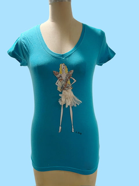 Teal Style Tee