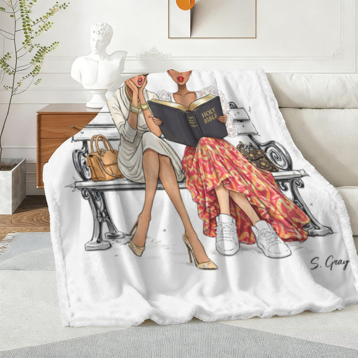 Sisters In Christ Sherpa Blanket