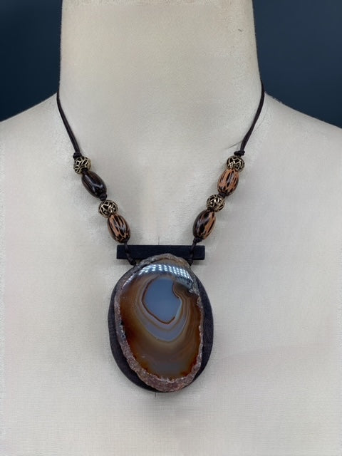 Mahogany Swirl Necklace