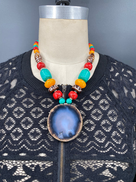 Colorful Coated Candy Necklace